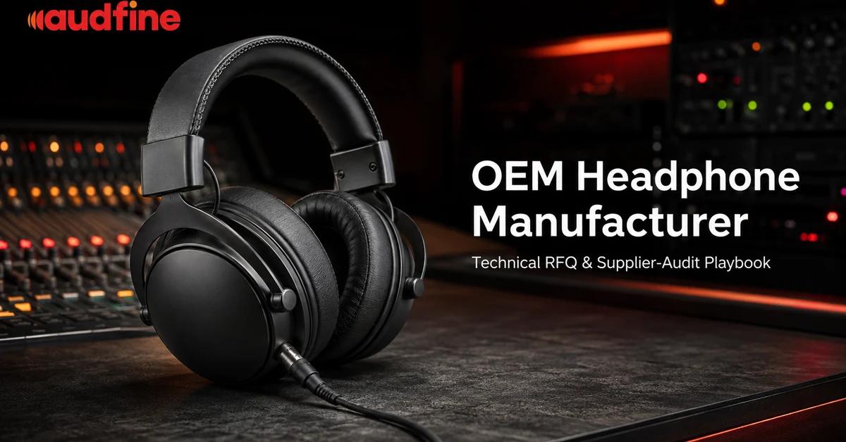 OEM Headphone Manufacturer Selection in 2026: A Technical RFQ and Supplier-Audit Playbook for Audio Brands