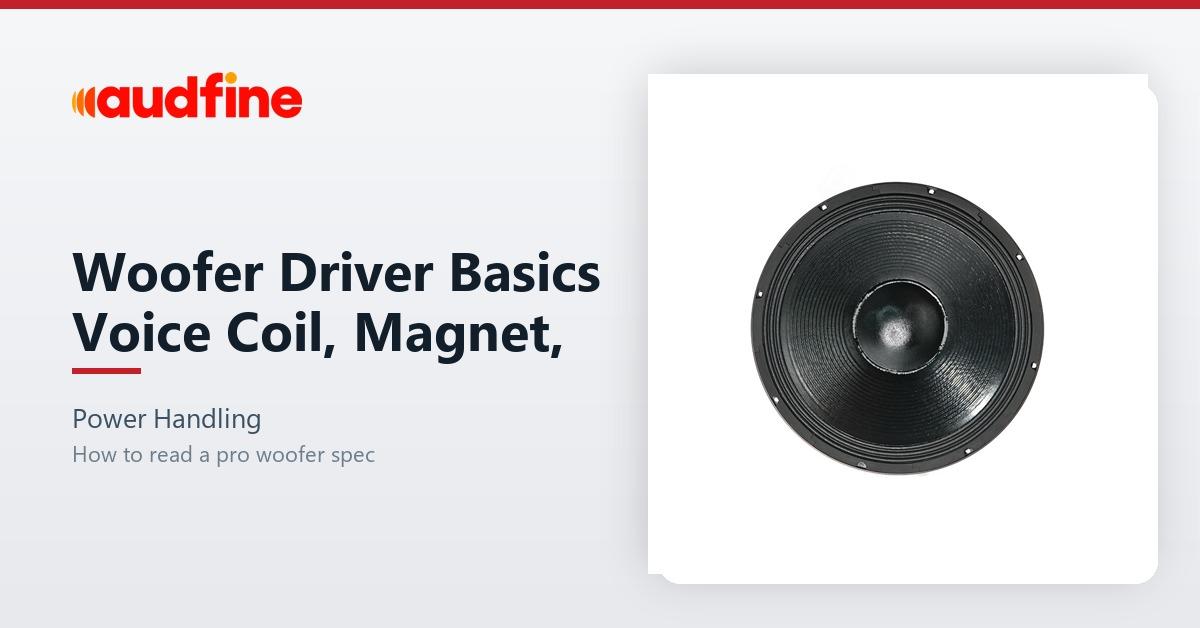Woofer Driver Basics: Voice Coil, Magnet and Power Handling