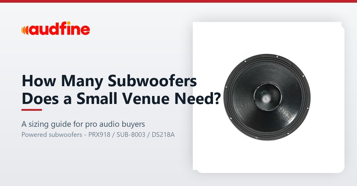 How Many Subwoofers Does a Small Venue Need? A Sizing Guide for Buyers
