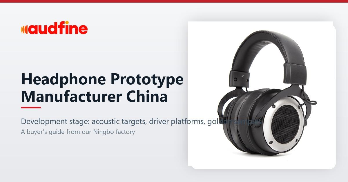Headphone Prototype Manufacturer China: How Buyers Run the Development Stage